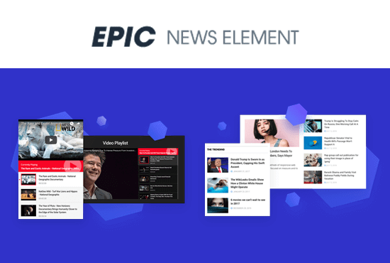 افزونه Epic News Elements | افزودنی المنتور و ویژوال کامپوزر