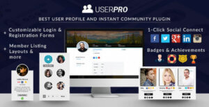 افزونه پروفایل حرفه ای وردپرس یوزر پرو | UserPro
