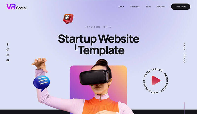 Startup website template - Startup Website Template